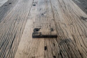 Presentation double planed wagon plank with hole