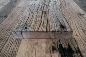 Presentatie van samengestelde wagonplank 6 cm met tekening